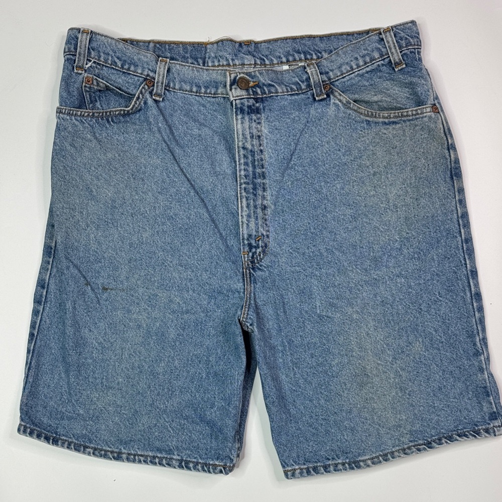 Vintage Levi's 550 Denim Shorts Orange Tag Size 42